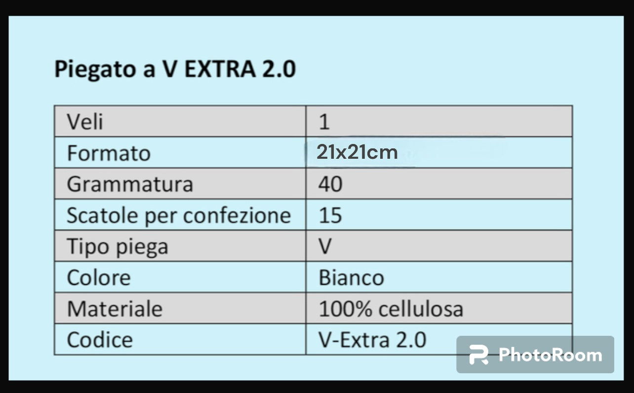 ASCIUGAMANI CARTA MONOUSO PIEGATI A “V”