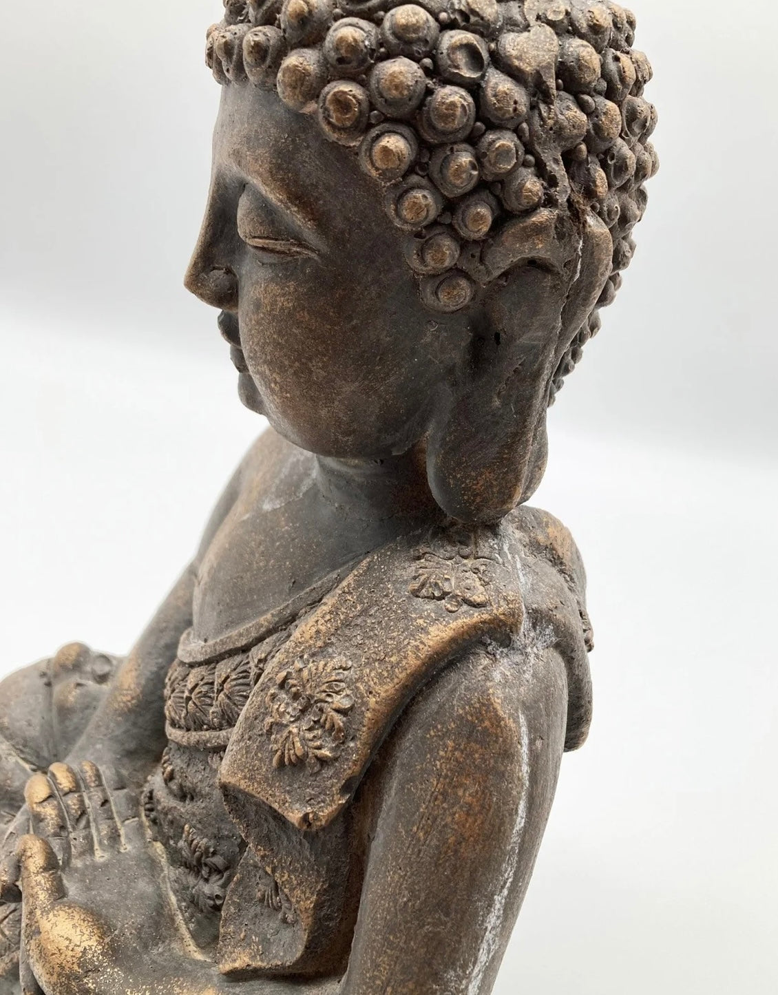 OGGETTO DECORATIVO SITTING BUDDHA GOLDEN AGE