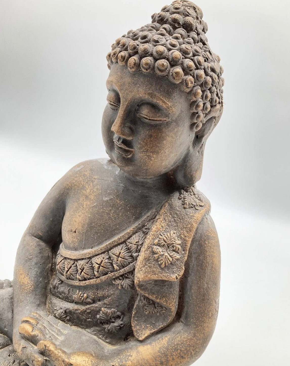 OGGETTO DECORATIVO SITTING BUDDHA GOLDEN AGE