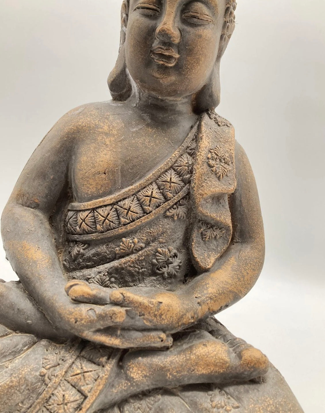 OGGETTO DECORATIVO SITTING BUDDHA GOLDEN AGE
