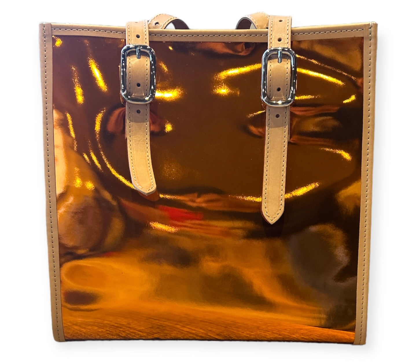 BORSA CALIMERA LAMINATO SPECCHIO E PITONE