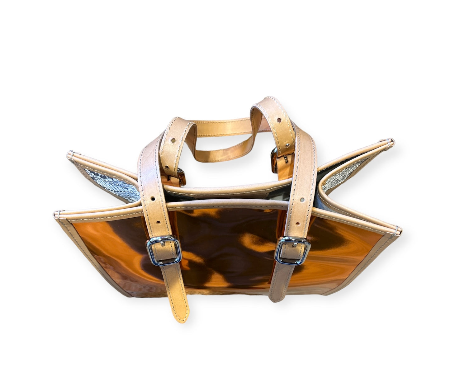 BORSA CALIMERA LAMINATO SPECCHIO E PITONE
