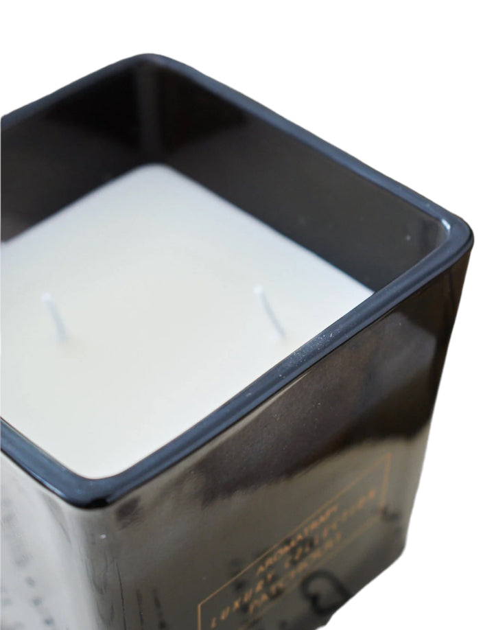 Candela profumata in vaso di vetro Luxury Black